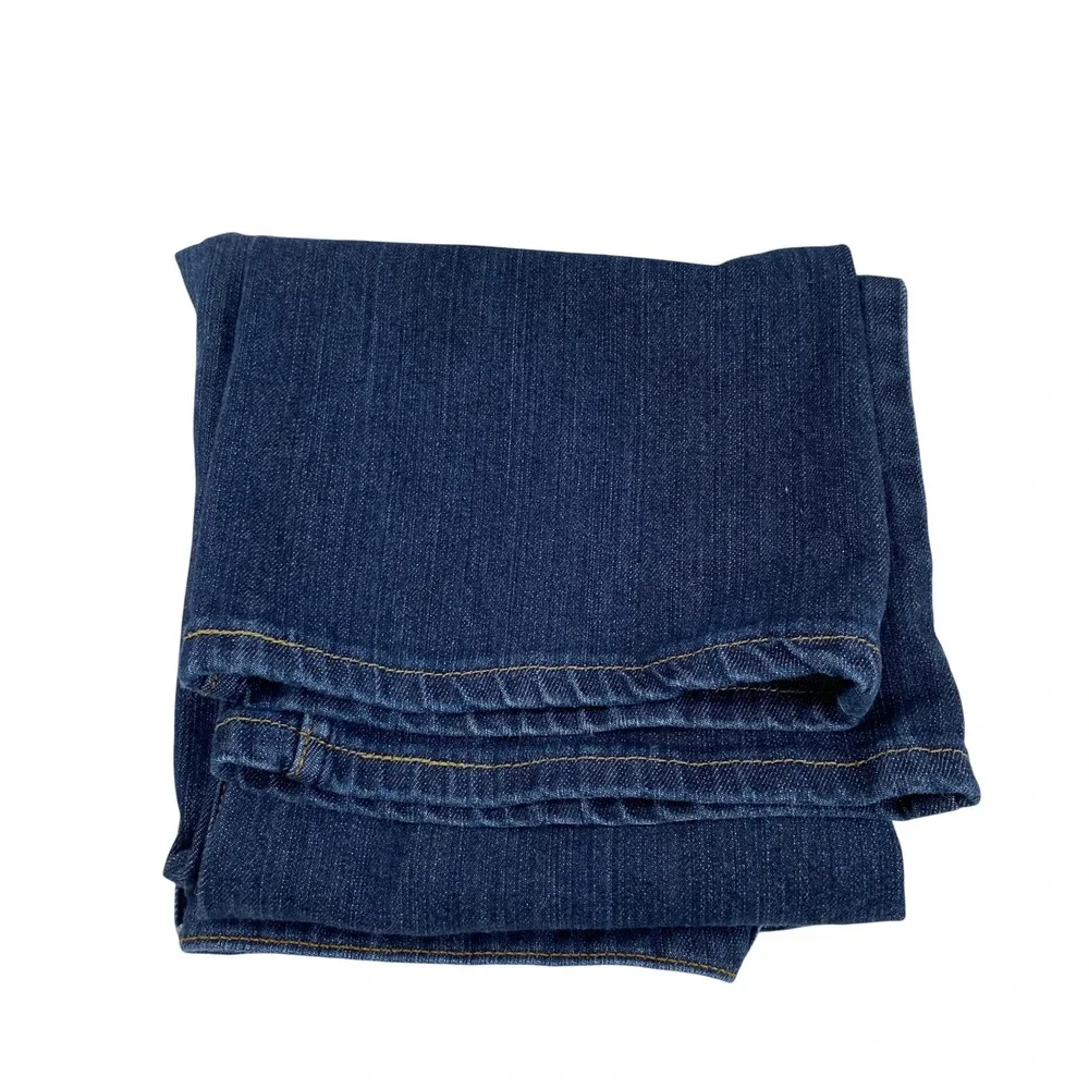 Levi Strauss‎ Signature Jeans Women 12 Low Rise Bootcut Dark Wash Denim